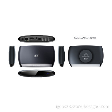 Ugoos S806 Quad Core Amlogic S802 Android Kitkat 4.4 Smart 4k Android TV Box, 2.4GHz/5.0GHz WiFi HDMI Media Player
